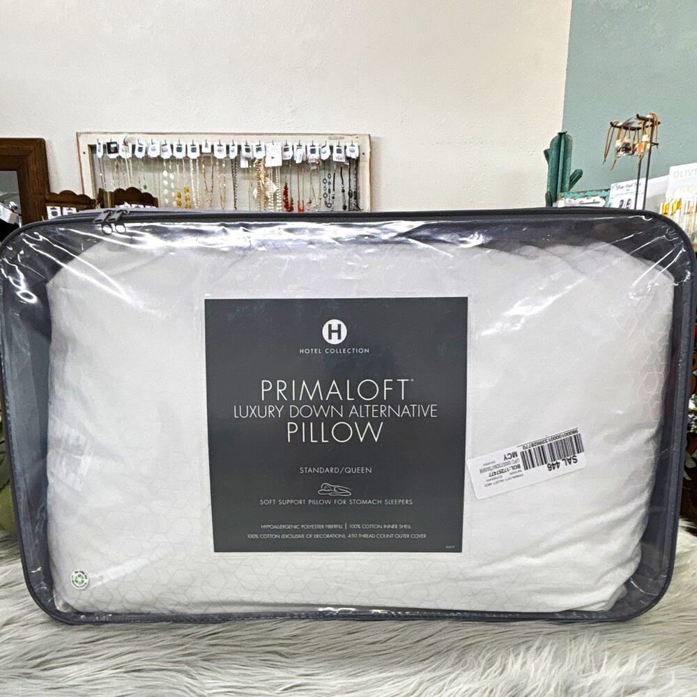 Hotel Collection Primaloft Soft Density Pillow for stomach sleeper White$110
